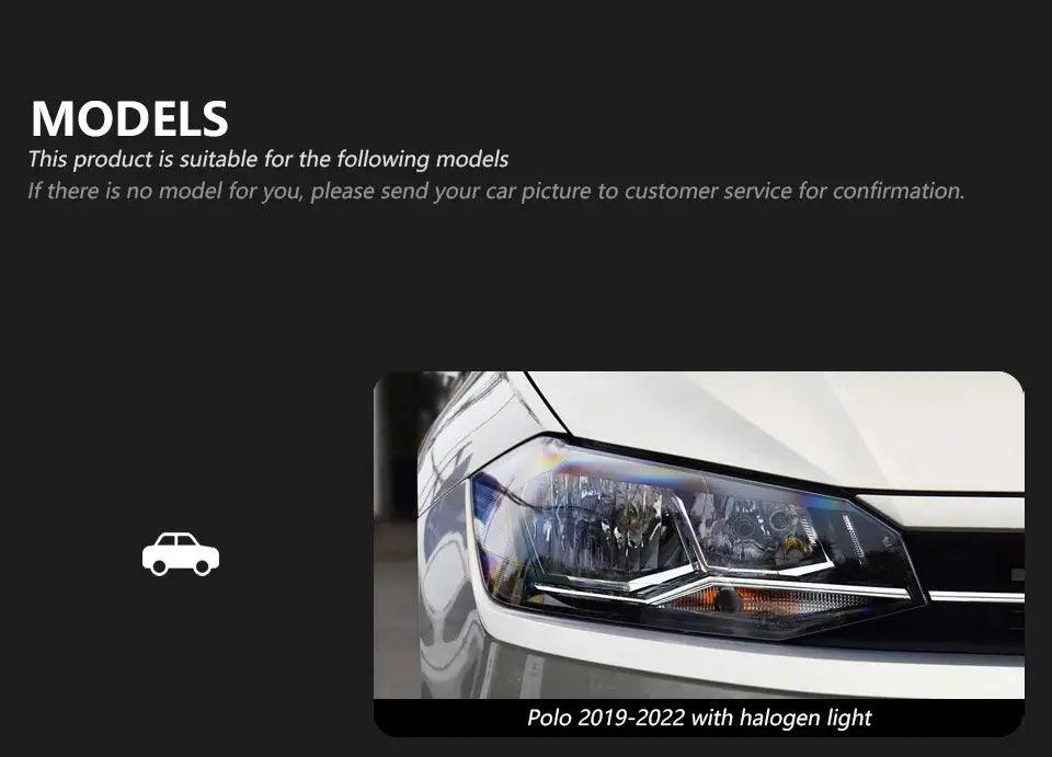 AKD Car Styling Head Lamp for VW Polo LED Headlight Angel eye Lens 2019-2022 Polo Headlights Signal DRL Automotive Accessories - Auto Part Pro Switzerland