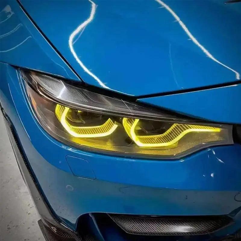 Yellow Lemon DRL Angel Eyes Multicolor LED Daytime Running Lights For 2018-2020 BMW F80 M3 M4 F32 F86 OEM 63117493229 - Auto Part Pro Switzerland