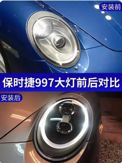 For Upgrade To Full LED Headlamp Headlight With Dynamic Turn Signal Plug And Play Porsche 911 997 Headlamp Head Light 2005-2009 - Auto Part Pro Switzerland