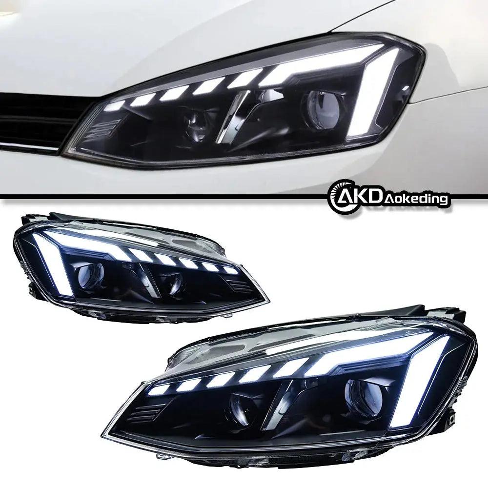 Car Lights for VW Golf 7 LED Headlight Projector Audi-Design Animation DRL Head Lamp Dynamic Signal Automotive Accessories - Auto Part Pro Switzerland