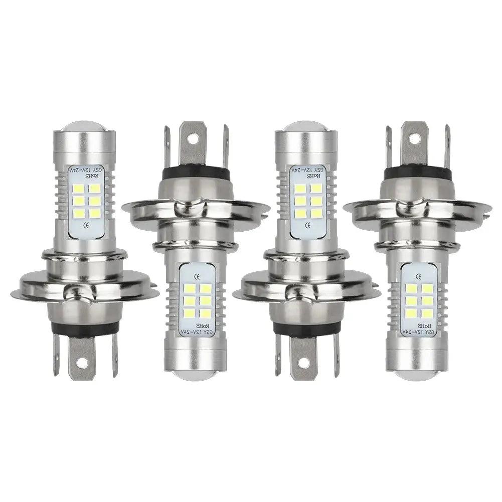 H4 9003 HB2 LED Headlight Bulb 6000K 220W 12V Car Head Lamp Bulb IP67 Waterproof Headlight Conversion Kit White Aluminum 15000LM - Auto Part Pro Switzerland