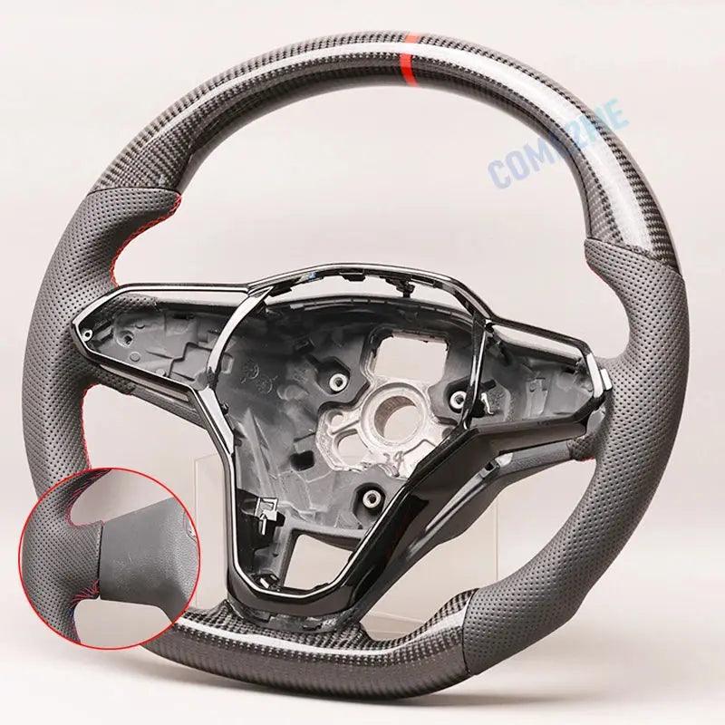 For Volkswagen VW Golf 8 GTI R Line MK8 Carbon Fiber Steering Wheel Customized Without heating function - Auto Part Pro Switzerland