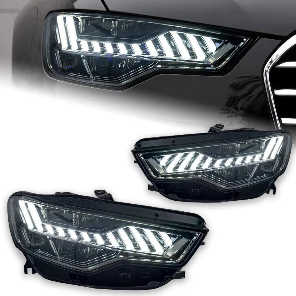 Car Accessories Head Lamp for Audi A6 Headlights 2012-2015 Upgrade A7 Design LED Headlight DRL Dynamic Singal High Low Beam - Auto Part Pro Switzerland
