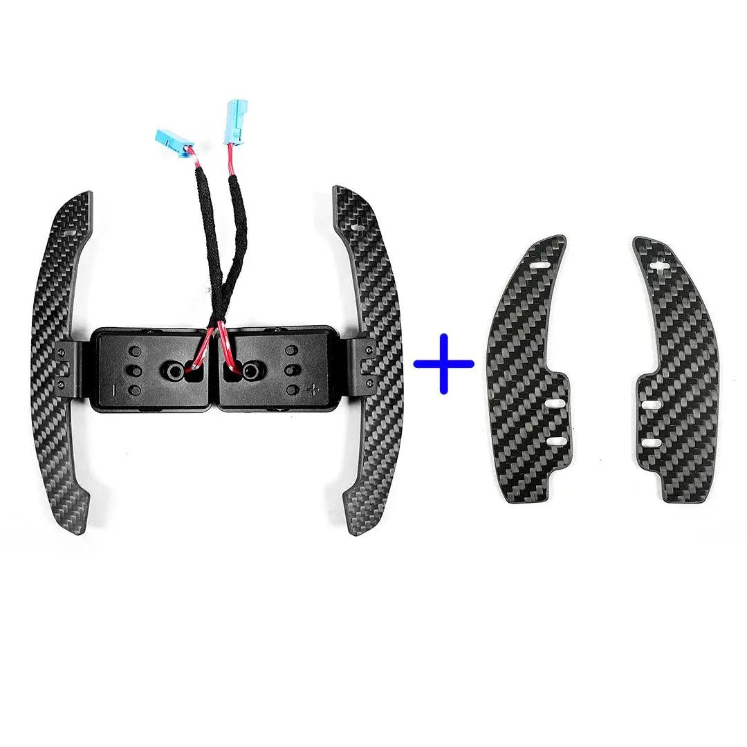 For BMW 1-4 series f20 f21 f30 f22 f80 g20 g30 g80 Magnetic Carbon Fiber Steering Wheel Paddle Shifter Extensions - Auto Part Pro Switzerland