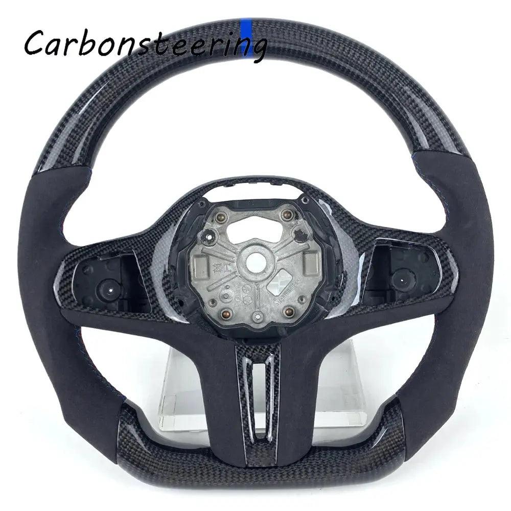 Cars accessories Alcantara Forged Carbon fiber steering wheel For BMW G20 G30 G21 G22 G23 M3 M4 320i 325i 330i 340i G22 G42 G80 - Auto Part Pro Switzerland