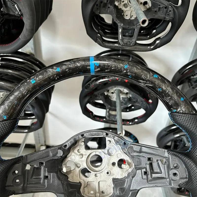Forge Steering Wheel Fit for VW Mk5 MK6 MK7 MK7.5 GTI R Polo 2013-2020 Carbon Fiber Wheel - Auto Part Pro Switzerland