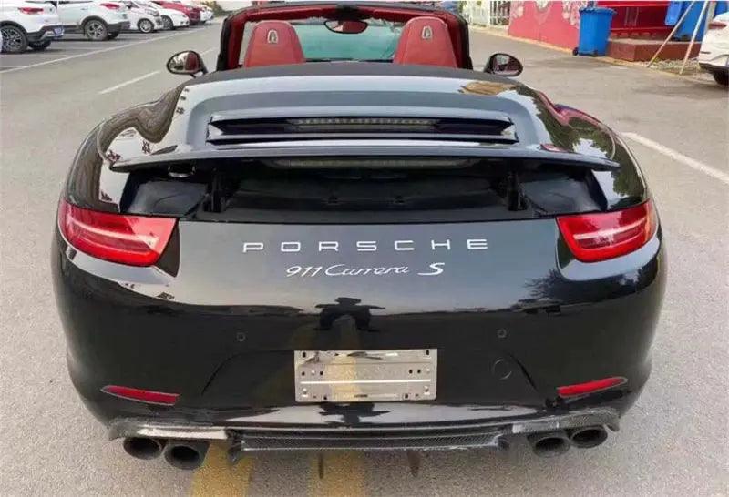 For Porsche 911 991 2012 2013 2014 2015 Real Carbon Fiber Front Lip Rear Diffuser Body Side Skirt Kit Trunk Spoiler Refits - Auto Part Pro Switzerland