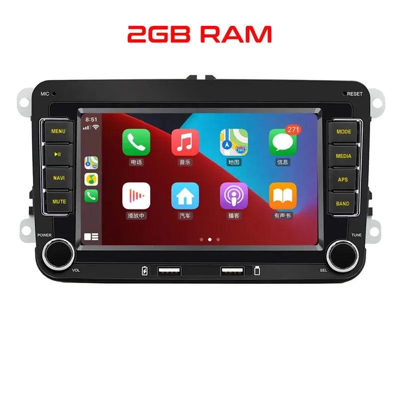 2 Din Android Carplay Car Radio Bluetooth Android-Auto DAB Plus FM RDS GPS Wifi Head Unit for VW Golf 5 6 Jetta Touran - Auto Part Pro Switzerland