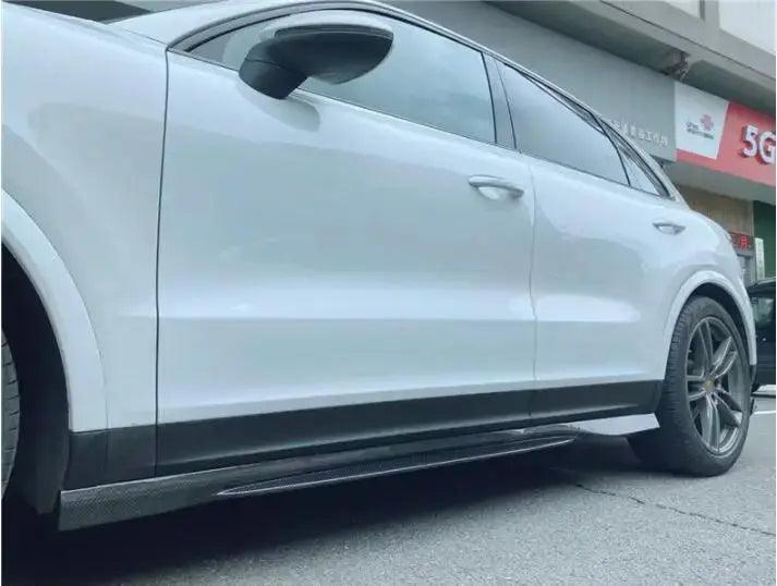 Real Carbon Fiber Body Kit For Porsche Cayenne Coupe 2018-2023 Front Bumper Lip Rear Trunk Diffuser Side Skirt Spoiler - Auto Part Pro Switzerland