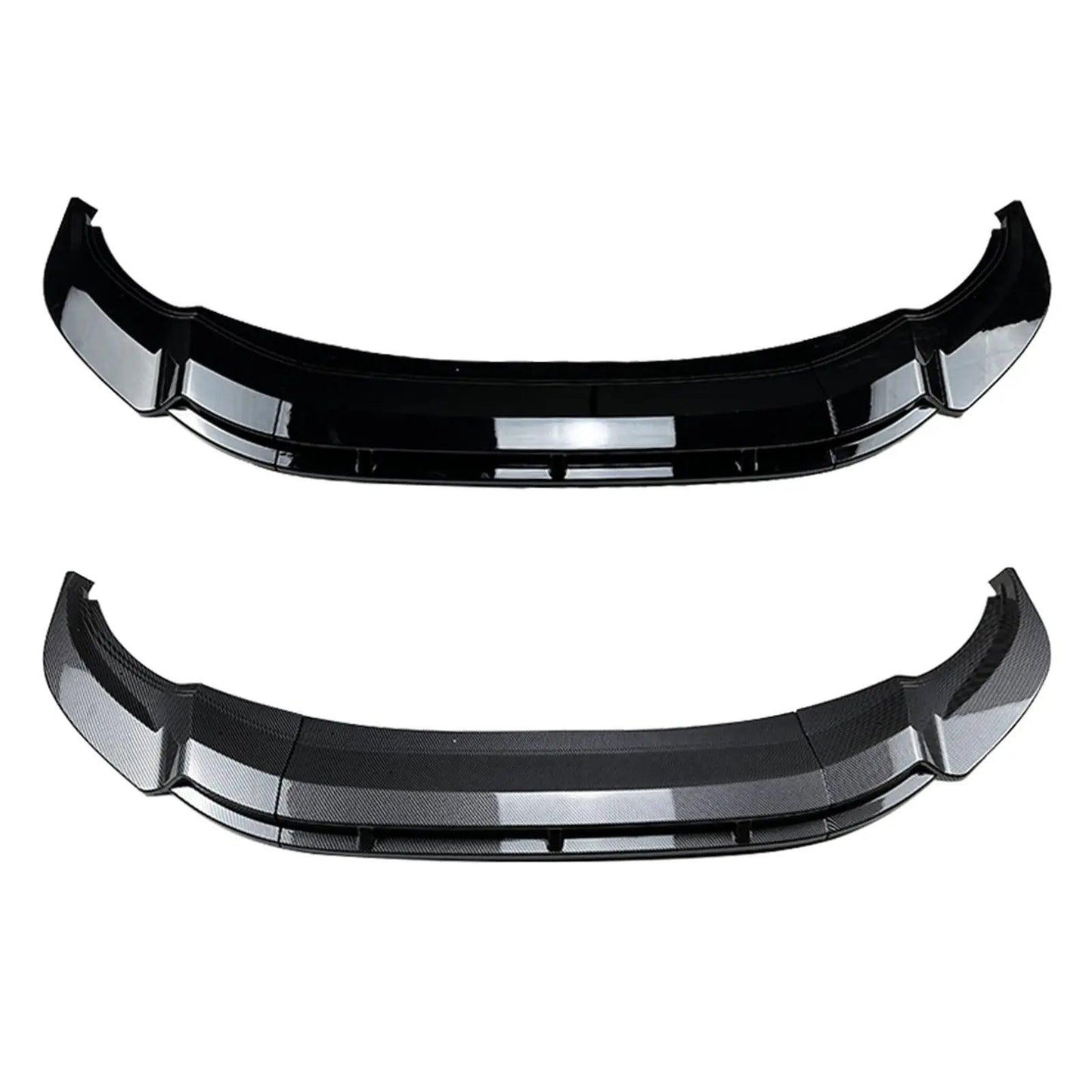 For Volkswagen VW Tiguan Rline 2021 2022 2023 Front Bumper Spoiler Lip Gloss Black/Carbon Fiber Look Lower Splitter Lip Body Kit - Auto Part Pro Switzerland