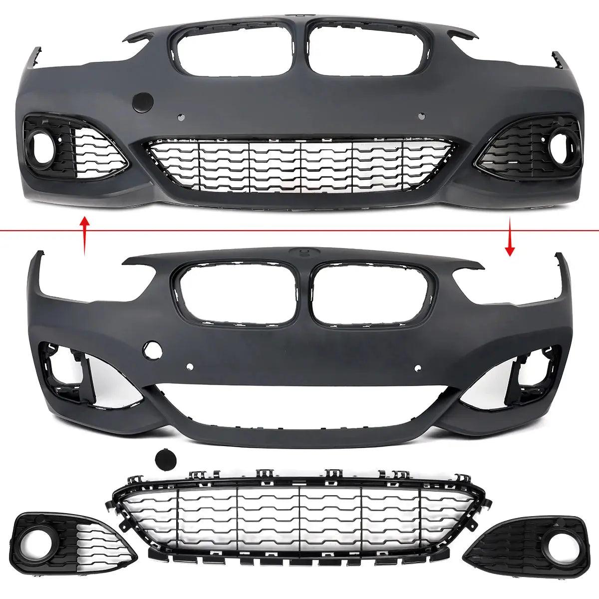 For BMW 1 Series F20 15-19 LCI Coneversion MT Style Front Full Body Kits Bumper - Auto Part Pro Switzerland
