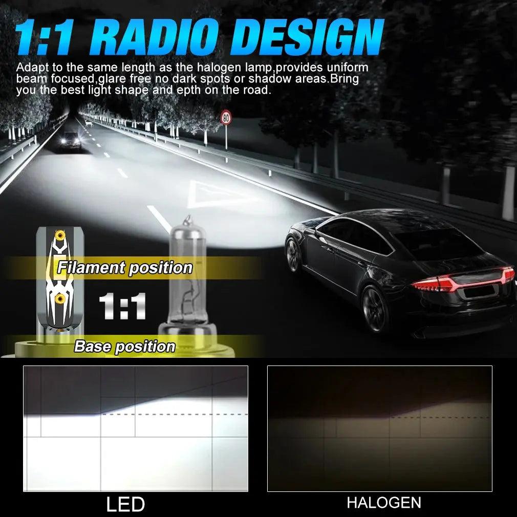 XSTORM H1 H4 H7 LED Bulb H8 H11 9005 HB3 9006 HB4 9004 HB1 9007 HB5 H13 Led Car Headlight 30000LM Turbo Lights lampada 12V Lamp - Auto Part Pro Switzerland