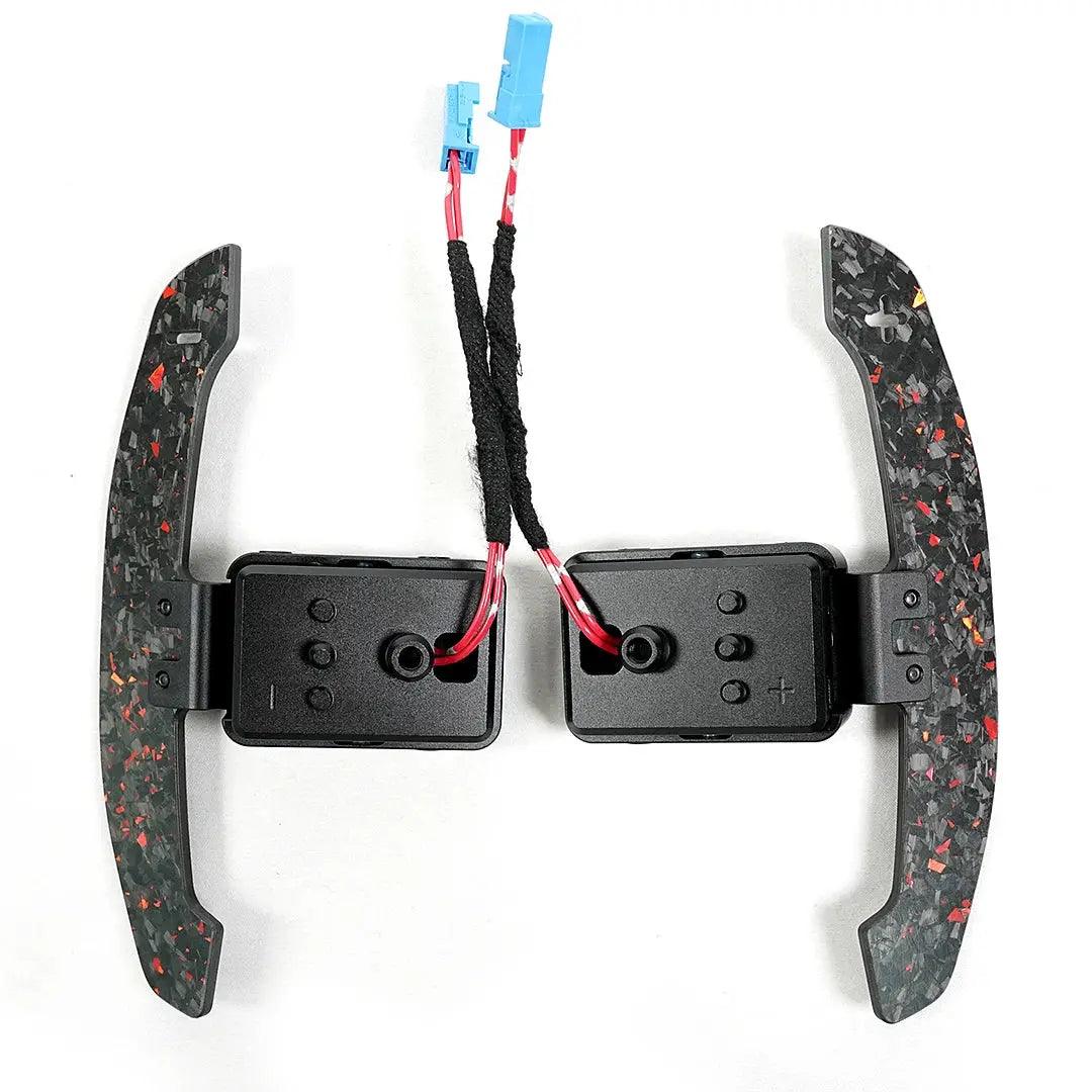 Compatible Audi A Series: 1 ,2 ,3 ,4 ,5 ,8 Series: Q2-8 s1-5 Steering Wheel Shift Paddle Magnetic Carbon Fiber Paddle Shifter - Auto Part Pro Switzerland