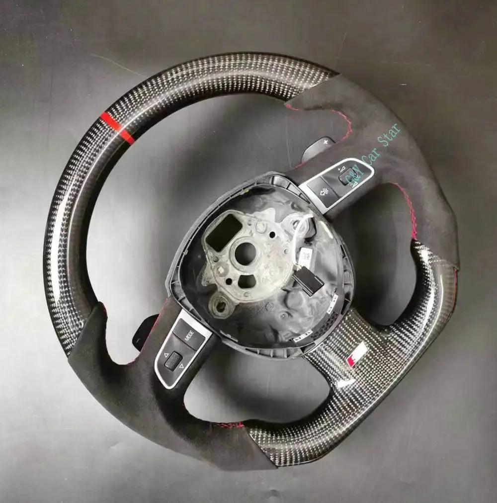 100% Real Carbon Fiber Car Steering Wheel For Audi A3 A4 A5 S3 S4 S5 S6 RS4 RS5 RS6 - Auto Part Pro Switzerland