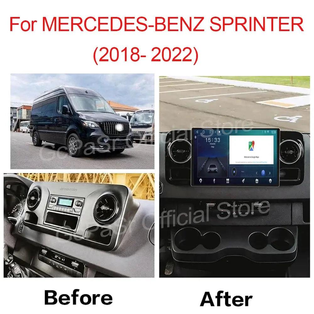 13.3 Inch Carplay Android Car Radio For MERCEDES-BENZ SPRINTER 2018 2019- 2022 Multimedia Center 4G DVD Wifi Bluetooth Display - Auto Part Pro Switzerland