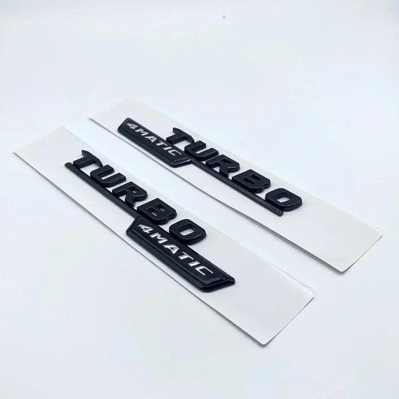 3D ABS Glossy Black Letters A35 A45 A45S Turbo 4matic Emblem for Mercedes Benz AMG Car Fender Trunk Rear W176 W177 Logo Sticker - Auto Part Pro Switzerland