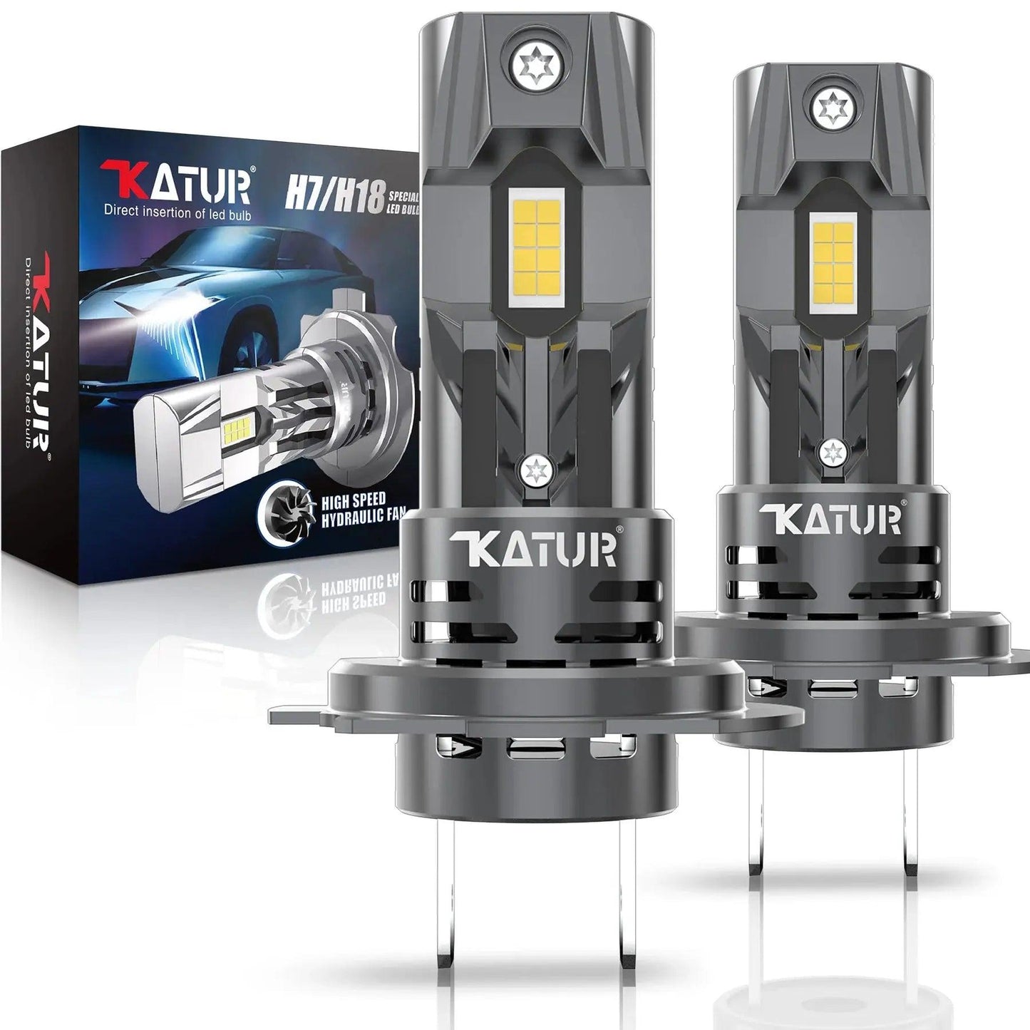 2Pcs High Power Turbo H7 LED Lamp 100W 20000LM Car Headlight Bulbs For Volkswagen VW Golf 5 Passat B6 Polo Kia Ceed Rio Audi A3 - Auto Part Pro Switzerland