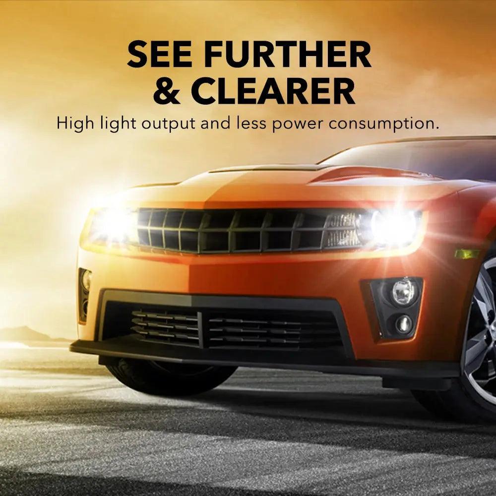 OXILAM Super Bright 2Pcs H7 LED Headlight Bulb Fanless Ultra Strong H7 CSP Slim LED Headlamp for VW Golf 7 mk6 Jetta Sharan Polo - Auto Part Pro Switzerland