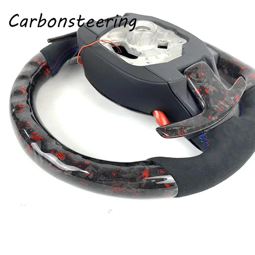 Cars accessories Alcantara Forged Carbon fiber steering wheel For BMW G20 G30 G21 G22 G23 M3 M4 320i 325i 330i 340i G22 G42 G80 - Auto Part Pro Switzerland