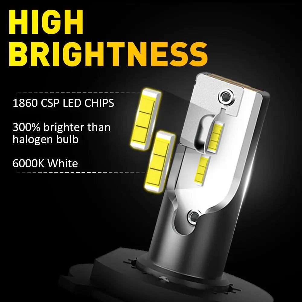 2X 12V HB2 9003 H4 LED Headlights Canbus Hi/Lo Bulb for Ford fiesta Audi Honda Lexus BMW H4 LED Headlamp High & Low Beam - Auto Part Pro Switzerland