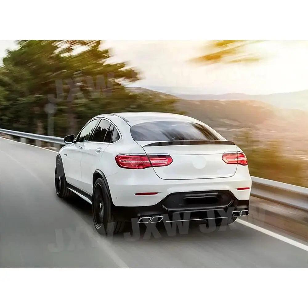 PP Rear Diffuser With Exhaust Tips For Benz GLC C253 GLC300 GLC43 Coupe GLC63S 2017-2019 Car Styling Rear Lip Bumper Body Kits - Auto Part Pro Switzerland