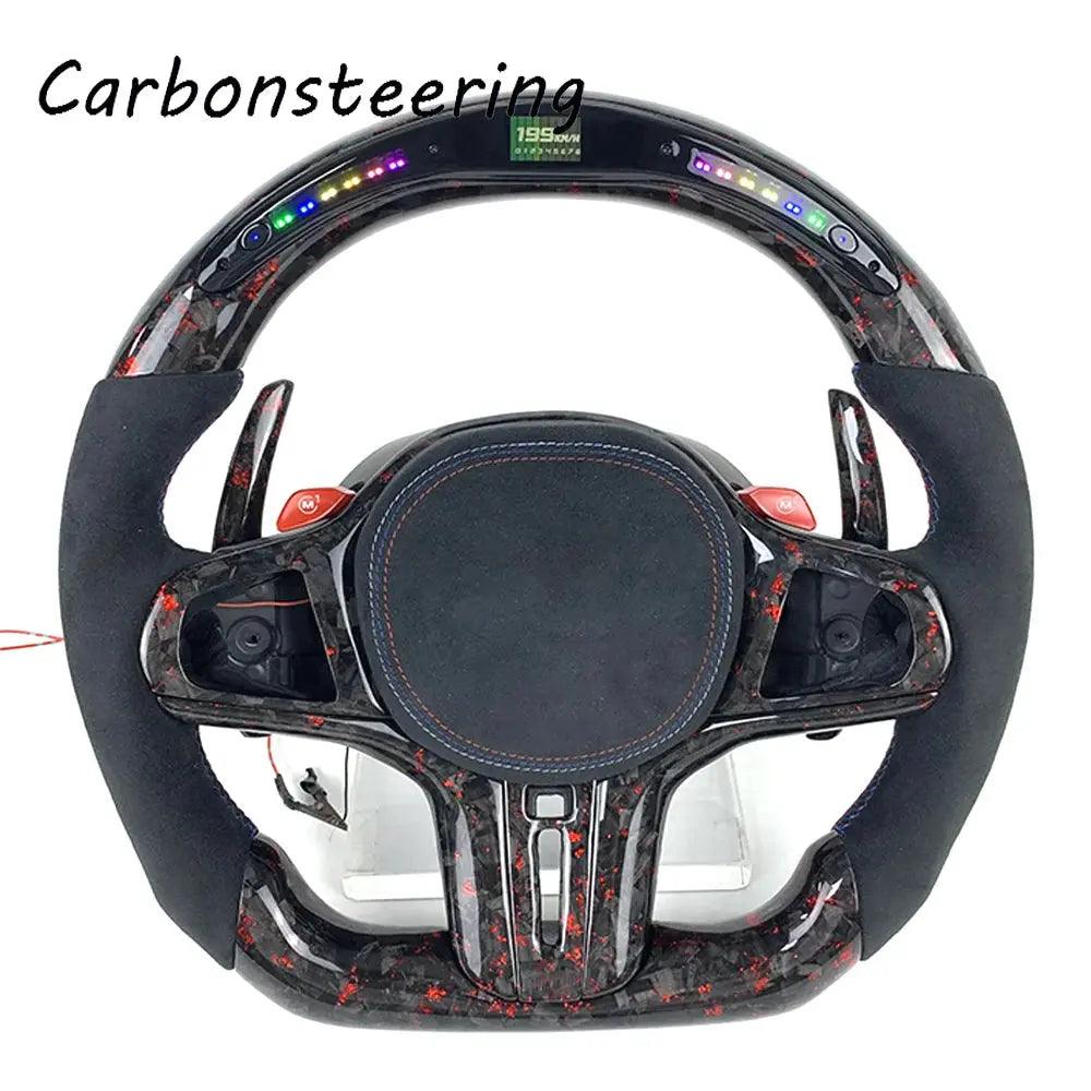 Cars accessories Alcantara Forged Carbon fiber steering wheel For BMW G20 G30 G21 G22 G23 M3 M4 320i 325i 330i 340i G22 G42 G80 - Auto Part Pro Switzerland