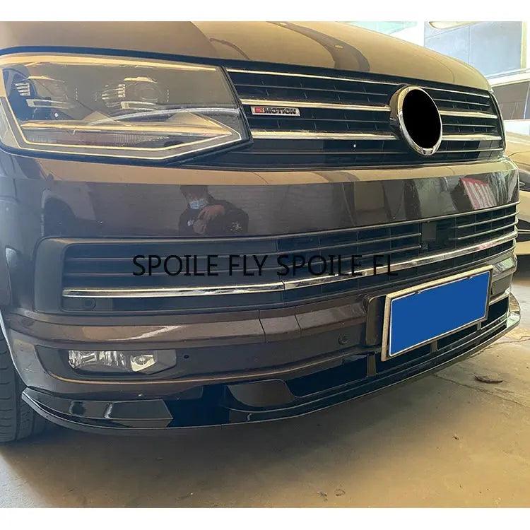 3X 2015 To Up For Volkswagen VW Transporter T6 Car Front Bumper Lip Splitter Diffuser Body Kit Spoiler Bumpers ABS Glossy Black - Auto Part Pro Switzerland