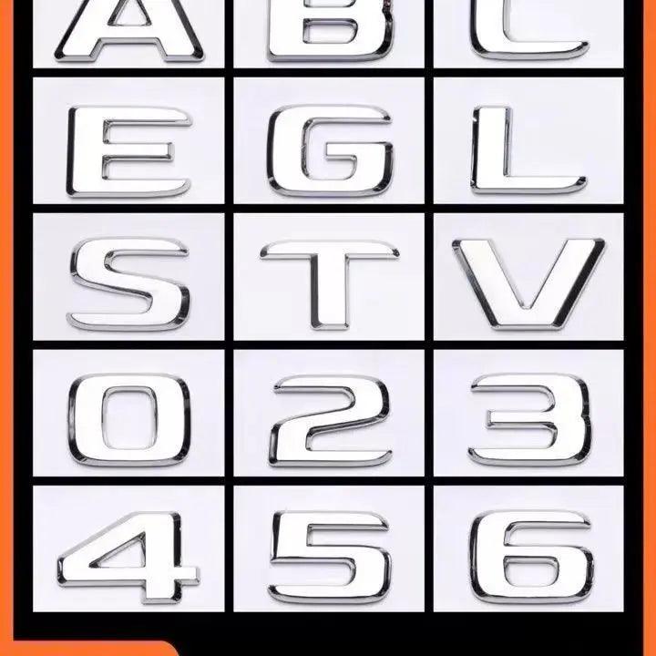 3d Adhesive Chrome Letters For Car Mercedes A35 AMG W177 Rear Trunk Logo Stickers Fender Badge Turbo 4matic Emblem Accessories - Auto Part Pro Switzerland