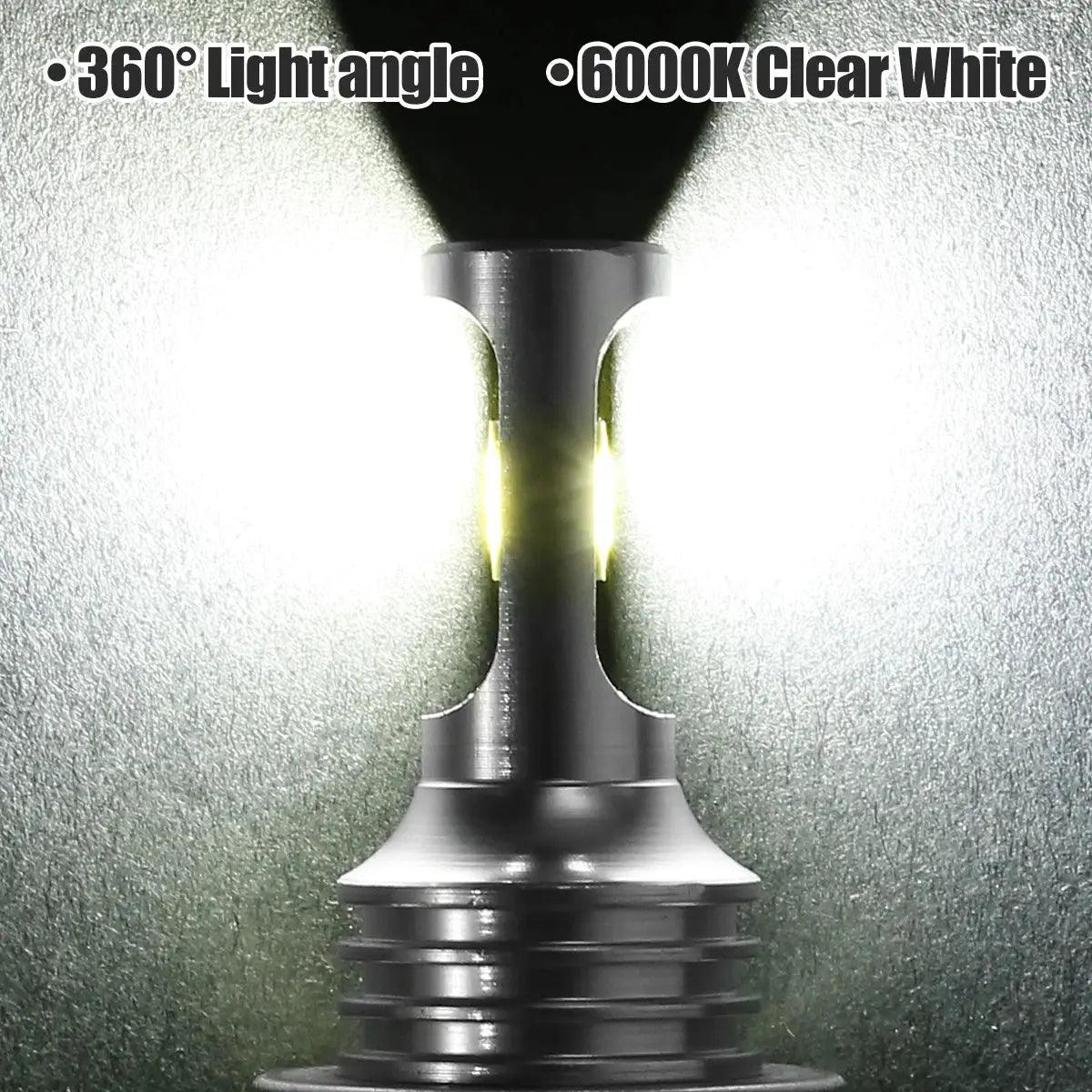 2pcs H7 LED Headlight Bulbs 360 Degree Beam Angle Car LED Fog Light Bulb 6000K Super Bright Car Headlight Bulbs Lampada DC12-24V - Auto Part Pro Switzerland
