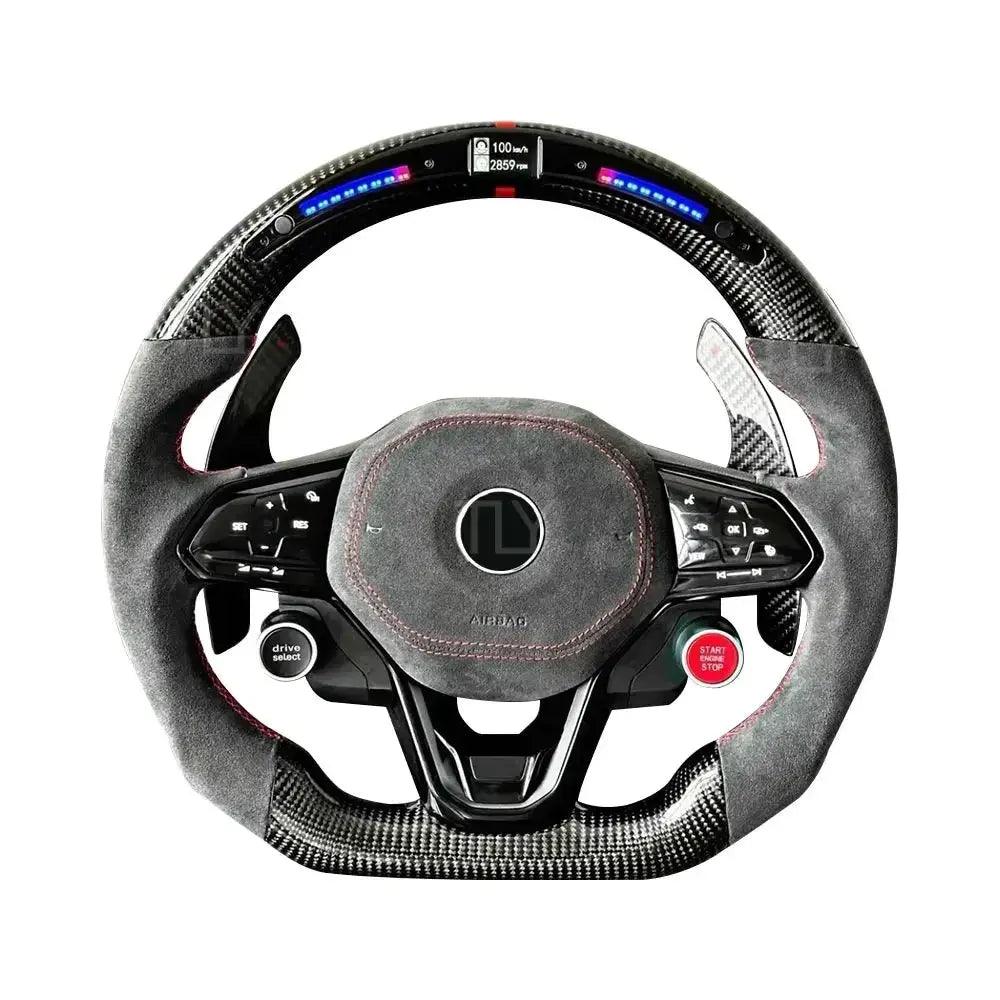 Car Steering Wheel For Volkswagen VW Golf 8 Golf8 Mk7 Mk8 Gti 7r Steering Wheels For Volant Lenkrad Carbon Fiber Steering Wheel - Auto Part Pro Switzerland