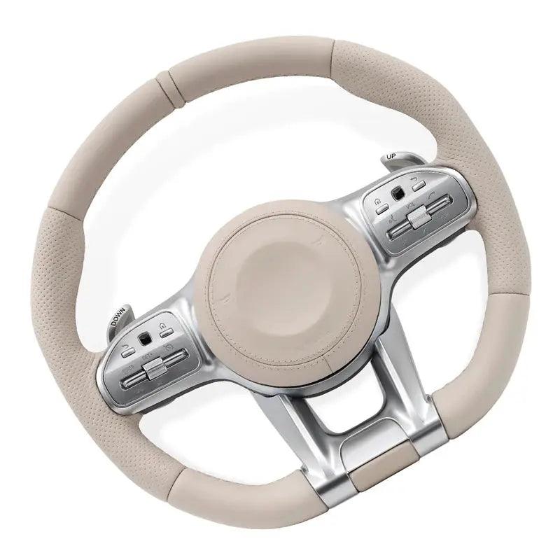 Beige Car Steering wheel for Mercedes Benz W205 W204 W213 G55 G500 W212 W222 W221 W463 C63 S63 CLS63 E63 GLC GLE GLS 220d c220d - Auto Part Pro Switzerland