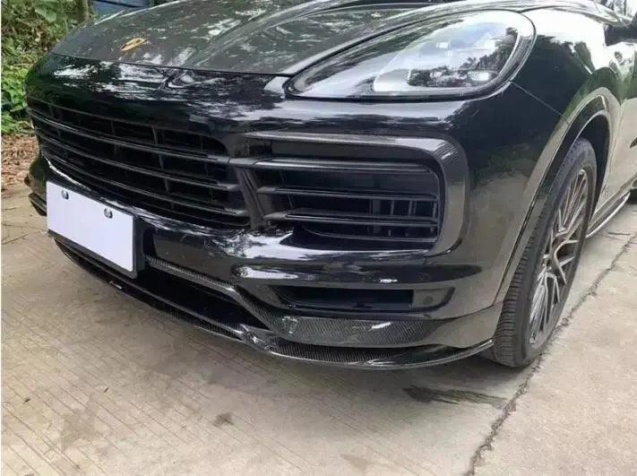 Real Carbon Fiber Body Kit For Porsche Cayenne Coupe 2018-2023 Front Bumper Lip Rear Trunk Diffuser Side Skirt Spoiler - Auto Part Pro Switzerland