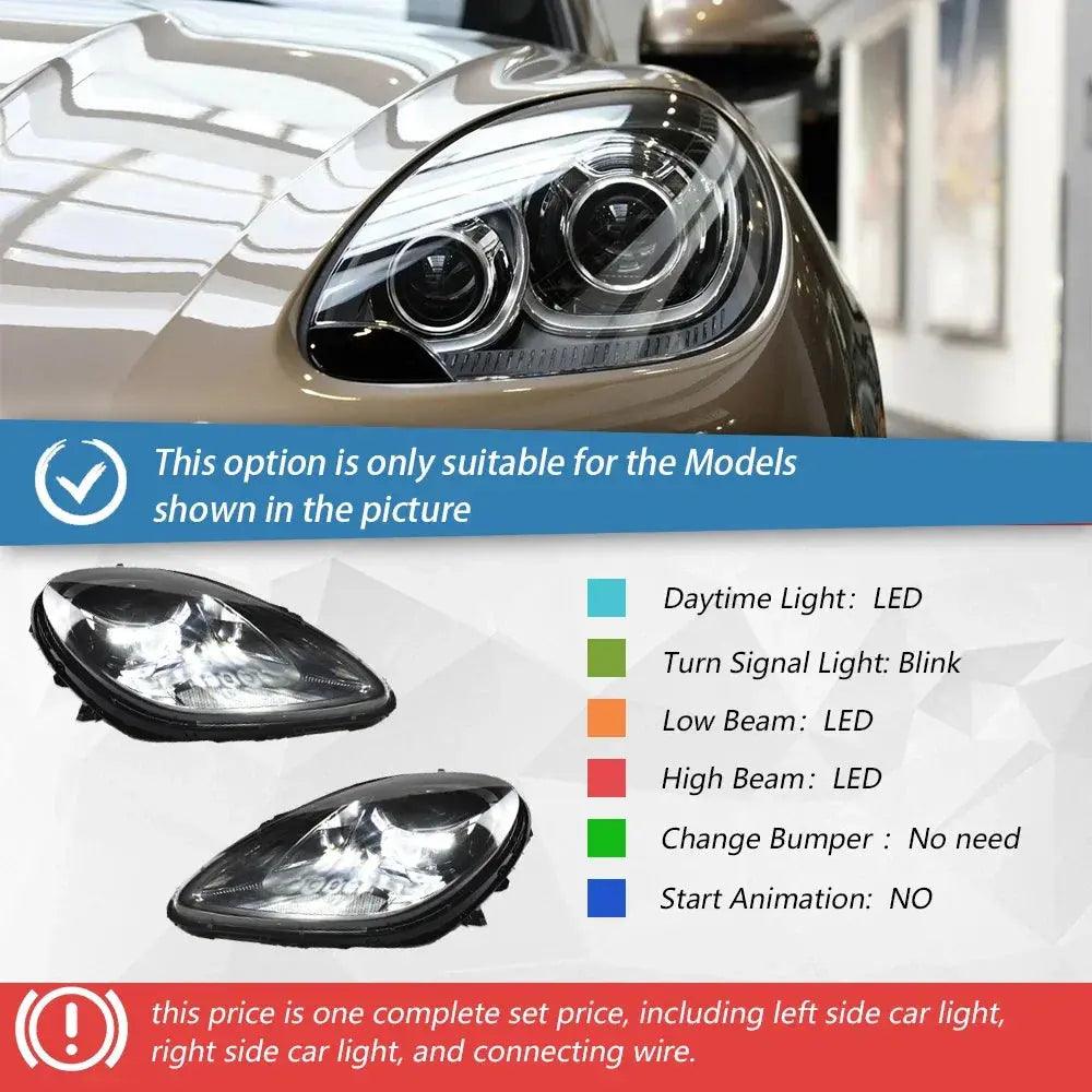 Car Front Lamps for Porsche 958 Macan 2014-2017 Led Auto Headlights Assembly Upgrade 2024 Matrix Projector Lens Accessories - Auto Part Pro Switzerland