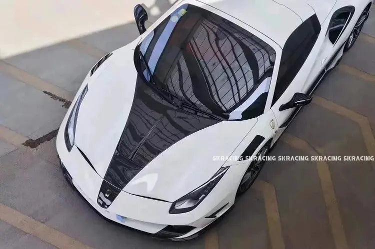 Auto Parts Body Kits Partial Carbon Hood Panel Front Lip Bumper Fender Side Skirt Rear Lip Bumper Spoiler Wing for Ferrari 488 - Auto Part Pro Switzerland