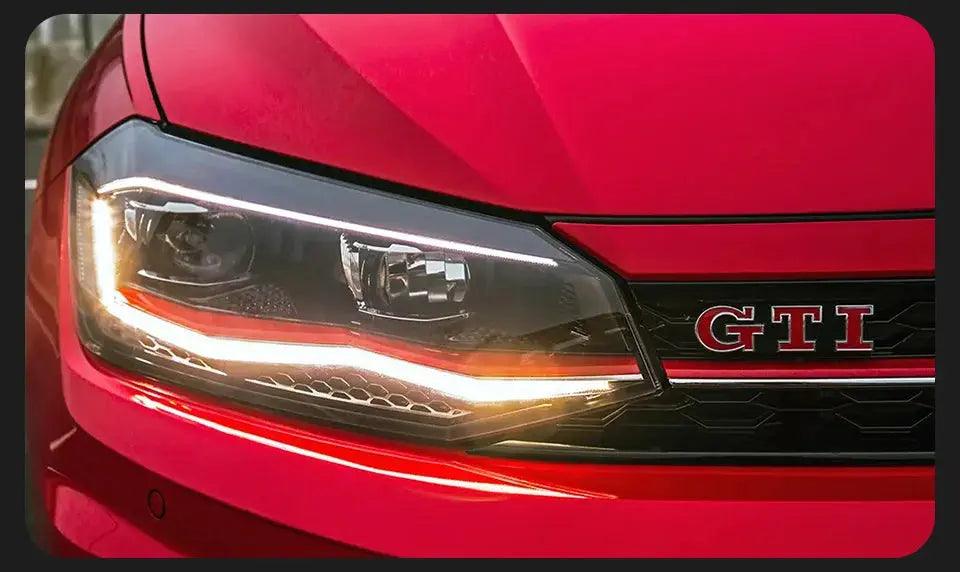 AKD Car Styling Head Lamp for VW Polo LED Headlight Angel eye Lens 2019-2022 Polo Headlights Signal DRL Automotive Accessories - Auto Part Pro Switzerland