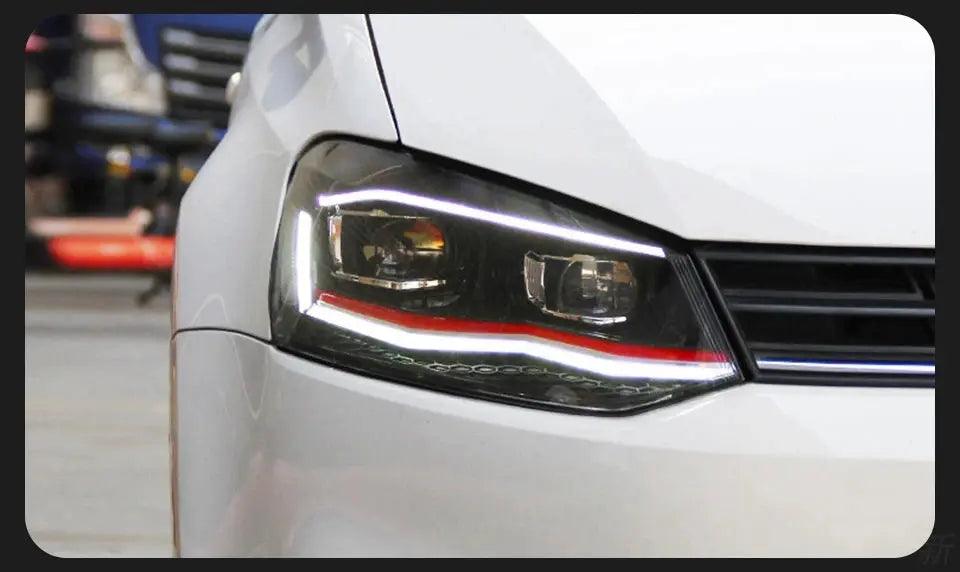 AKD Car Styling for VW Polo Headlights 2011-2018 Vento LED Headlight New Polo Design DRL Hid Head Lamp Bi Xenon Beam Accessories - Auto Part Pro Switzerland