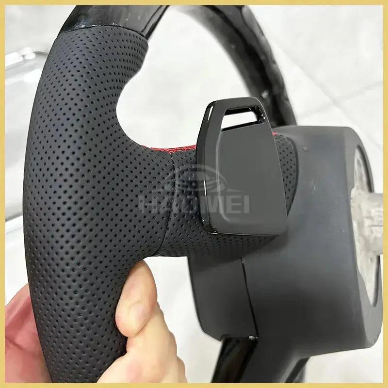 Forged Carbon Steering Wheel For Audi A6 C8 , Without Heating Function, Equiped With Buttons And Shift Paddles Car Accessories - Auto Part Pro Switzerland