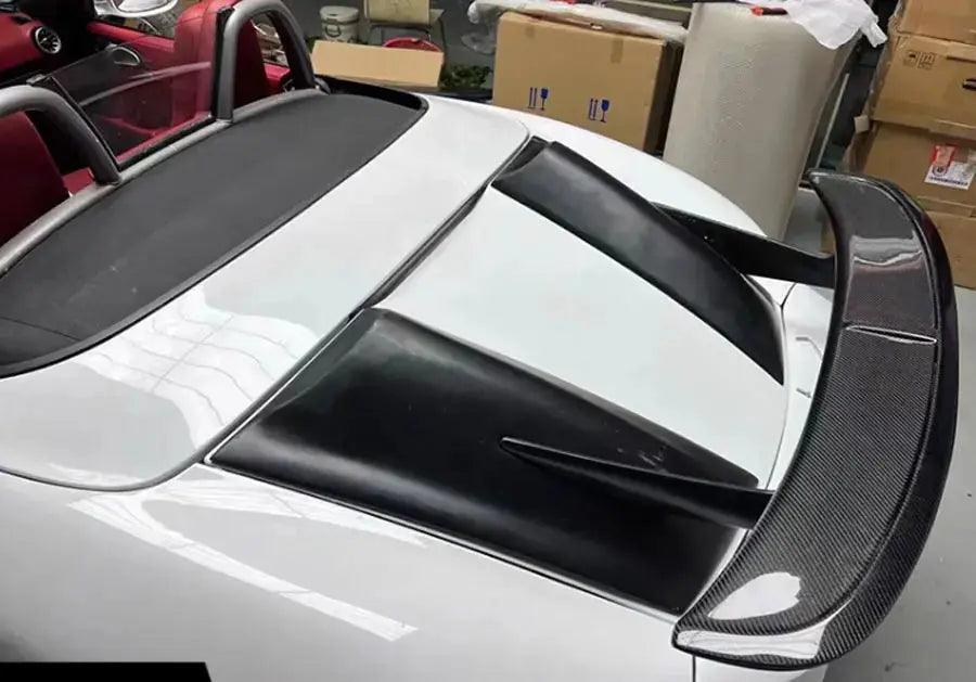 For Porsche 718 982 Cayman Boxster 987 981 Carbon Fiber Spoiler Tail fins Rear Trunk Spoiler Guide Wing Rear Wing body kit - Auto Part Pro Switzerland