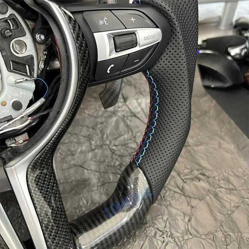 COME2ME Car Steering Wheel Carbon Fiber LED Style M Sports For BMW F30 F10 F11 F31 F20 F21 F22 F15 F16 F35 F36 F32 F80 M3 M6 - Auto Part Pro Switzerland