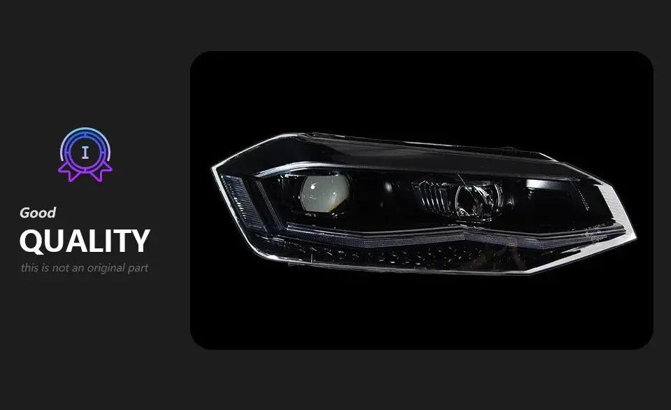 AKD Car Styling Head Lamp for VW Polo LED Headlight Angel eye Lens 2019-2022 Polo Headlights Signal DRL Automotive Accessories - Auto Part Pro Switzerland