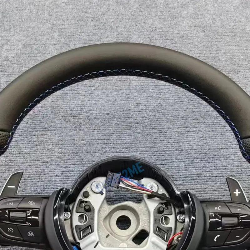 COME2ME Steering Wheel Suitable For Bmw F30 F10 F31 F20 E90 Is Made Of leather Material And Sports Steering Car Accessories //M Logo - Auto Part Pro Switzerland
