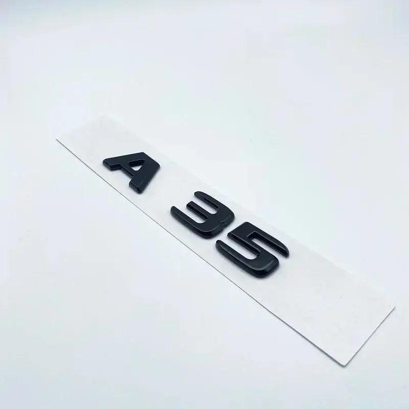 3D ABS Glossy Black Letters A35 A45 A45S Turbo 4matic Emblem for Mercedes Benz AMG Car Fender Trunk Rear W176 W177 Logo Sticker - Auto Part Pro Switzerland