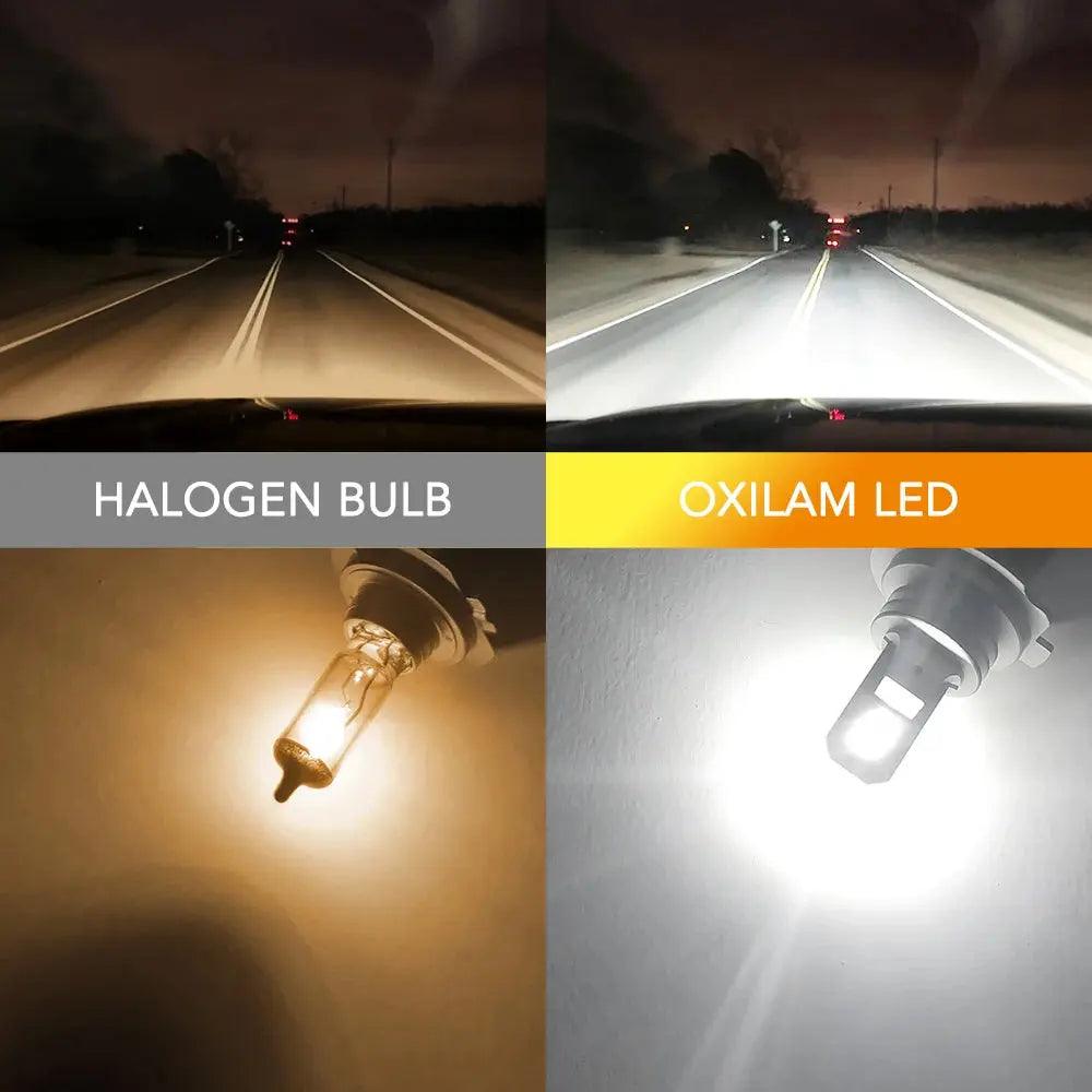 OXILAM Super Bright 2Pcs H7 LED Headlight Bulb Fanless Ultra Strong H7 CSP Slim LED Headlamp for VW Golf 7 mk6 Jetta Sharan Polo - Auto Part Pro Switzerland