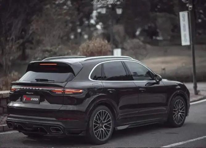 Real Carbon Fiber Body Kit For Porsche Cayenne Coupe 2018-2023 Front Bumper Lip Rear Trunk Diffuser Side Skirt Spoiler - Auto Part Pro Switzerland