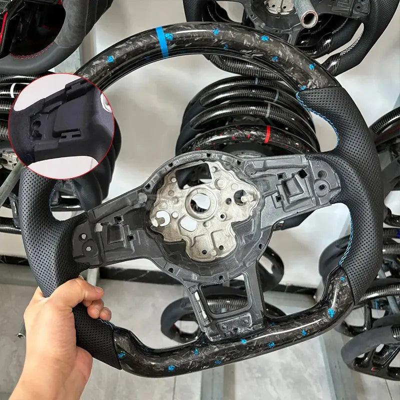 Forge Steering Wheel Fit for VW Mk5 MK6 MK7 MK7.5 GTI R Polo 2013-2020 Carbon Fiber Wheel - Auto Part Pro Switzerland