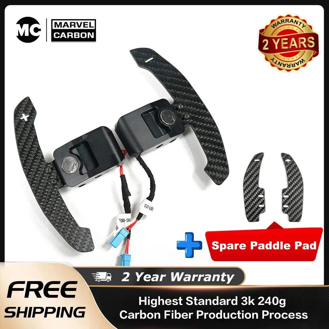 For BMW 1-4 series f20 f21 f30 f22 f80 g20 g30 g80 Magnetic Carbon Fiber Steering Wheel Paddle Shifter Extensions - Auto Part Pro Switzerland