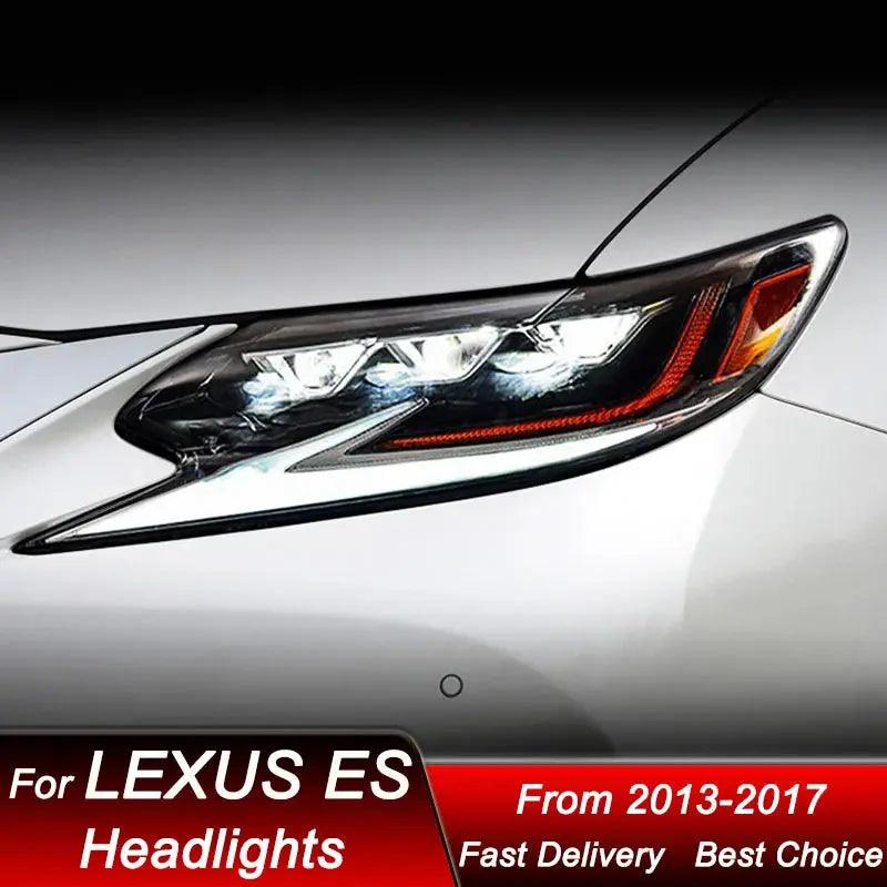 Car Headlights For Lexus ES ES350 ES200 13-17 full LED new style Headlamp Assembly Upgrade Projector Lens Accessories Kit - Auto Part Pro Switzerland
