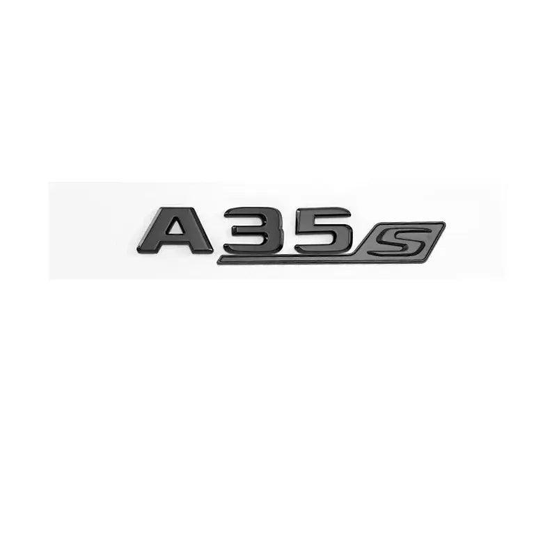 3d ABS Chrome Black Logo A35S A45S Emblem Letters Badge Car Sticker For Mercedes Benz A45S AMG W176 W177 Accessories - Auto Part Pro Switzerland
