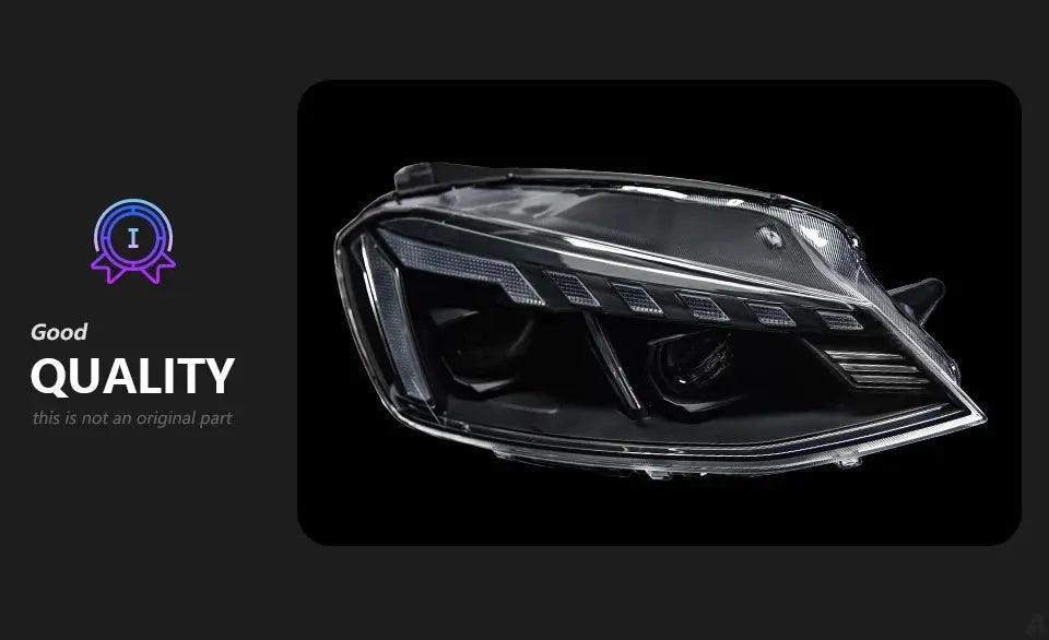 Car Lights for VW Golf 7 LED Headlight Projector Audi-Design Animation DRL Head Lamp Dynamic Signal Automotive Accessories - Auto Part Pro Switzerland