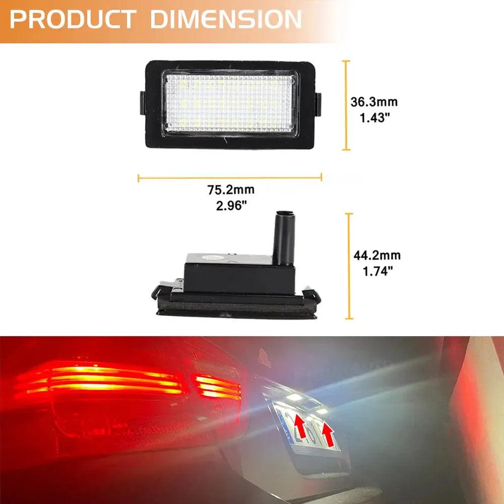 LED No Error License Plate Light White Tag Plate Lamp For BMW E38 7 Series 728i 730i 730d 740i 740d 740iL 750i 750iL 1995-2001 - Auto Part Pro Switzerland